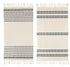 Tea Towels -natural & Black Set Of 2