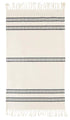 Tea Towels -natural & Black Set Of 2