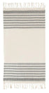 Tea Towels -natural & Black Set Of 2