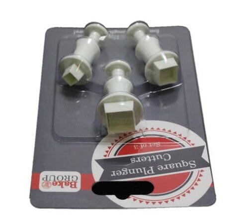 Bake Group Plunger Cutters - Square Fondant Cutters The Cooks Kitchen 