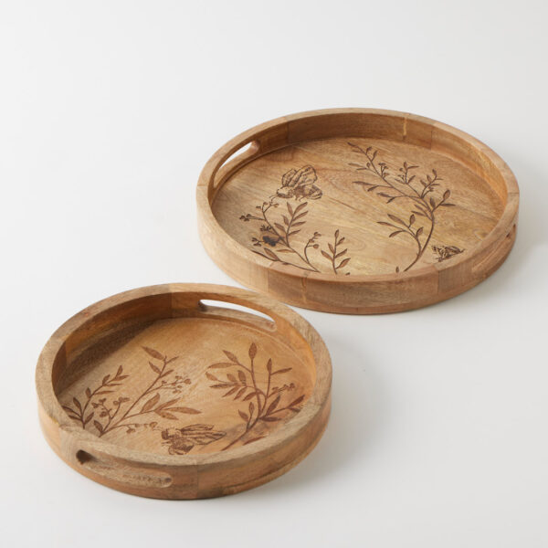 Pilbeam Botanical Buzz Trays Set Of 2