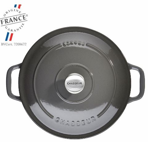 Chasseur 26cm 5.2l Round French Oven Caviar