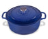 Chasseur Round French Oven 24cm Azure Enameled Cast Iron The Cooks Kitchen 