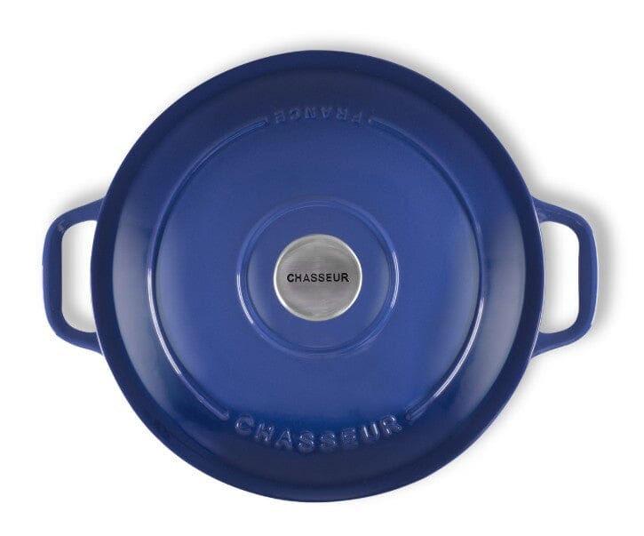 Chasseur Round French Oven 24cm Azure Enameled Cast Iron The Cooks Kitchen 