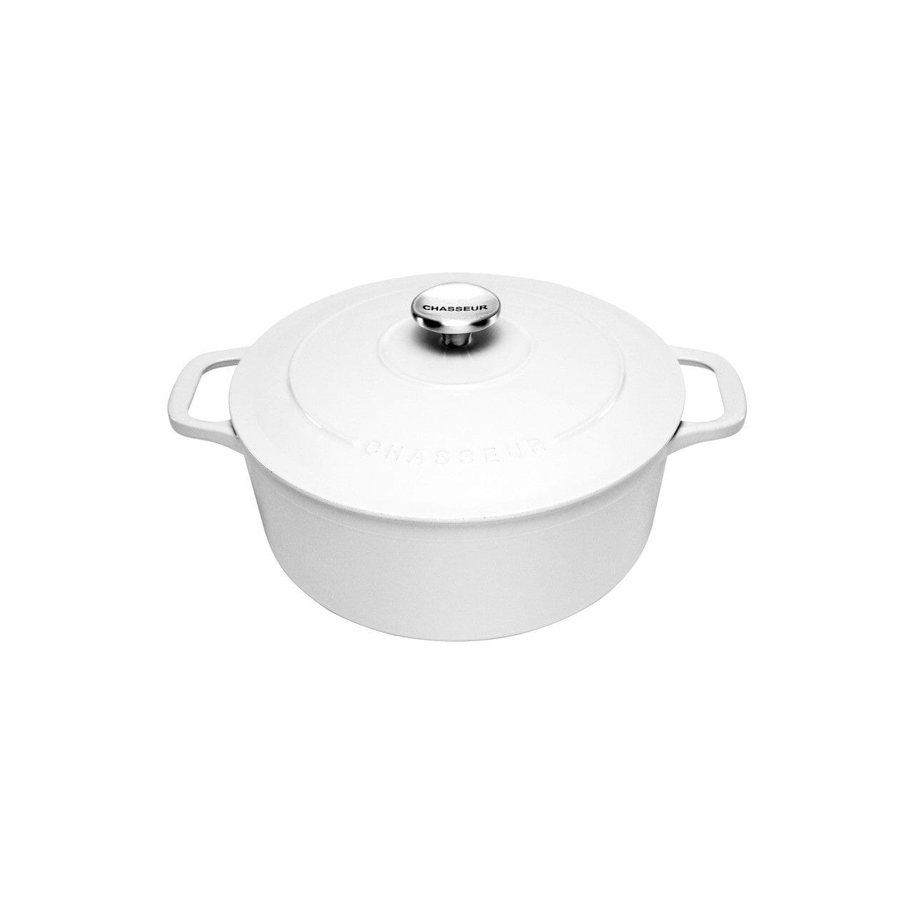 Chasseur Round French Oven Brilliant White 24cm/4l French Oven The Cooks Kitchen Mandurah 