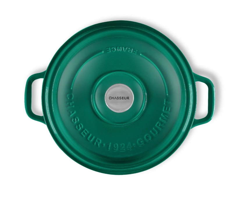 Chasseur Gourmet Round French Oven (jade) - 28cm/6l