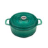 Chasseur Gourmet Round French Oven 28cm/6.1l - Jade Cast Iron Casseroles The Cooks Kitchen 