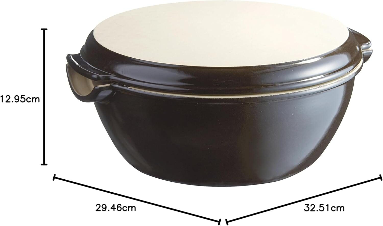 Emile Henry Round Bread Baker - Charcoal Equipment The Cooks Kitchen 
