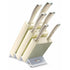 Wusthof Classic Cream Iko Block 7pc Set Knife Sets The Cooks Kitchen 