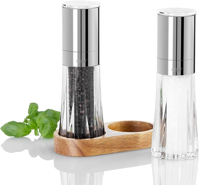 Adhoc Crystal Menage Salt & Pepper Set 17cm