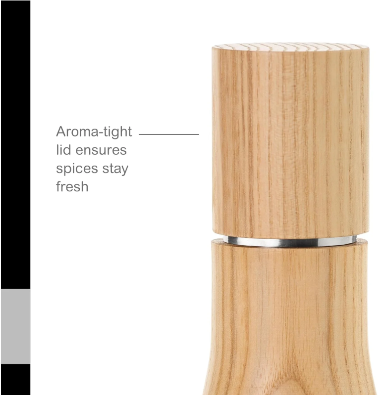 Adhoc Levo Pepper/salt Mill 15cm Light