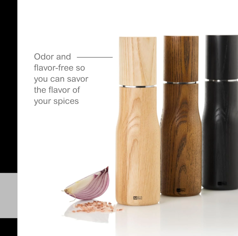 Adhoc Levo Pepper/salt Mill 15cm Dark