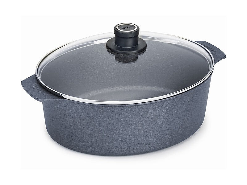 Woll Diamond Lite Oval Roaster W/ Lid 31x26cm/6l