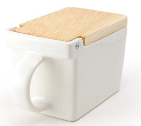Zero Japan White Salt Box Herb & Spice Storage The Cooks Kitchen 