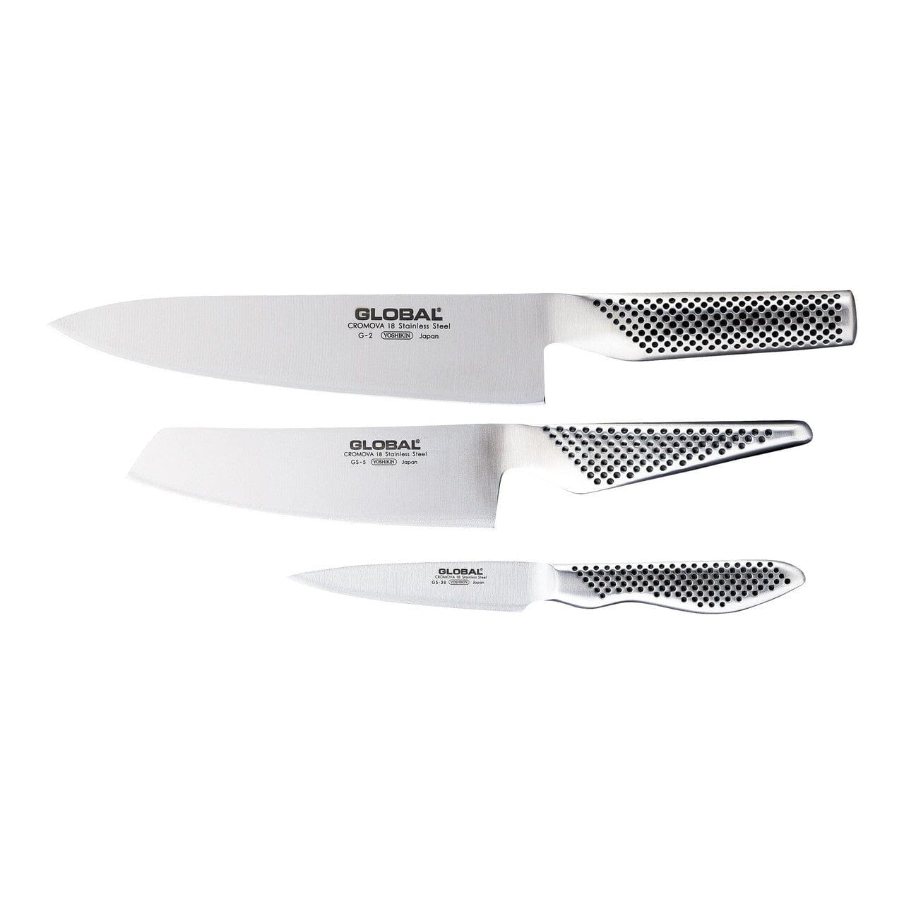 Global Classic 3 Piece Knife Set Knife Sets The Cooks Kitchen Mandurah 