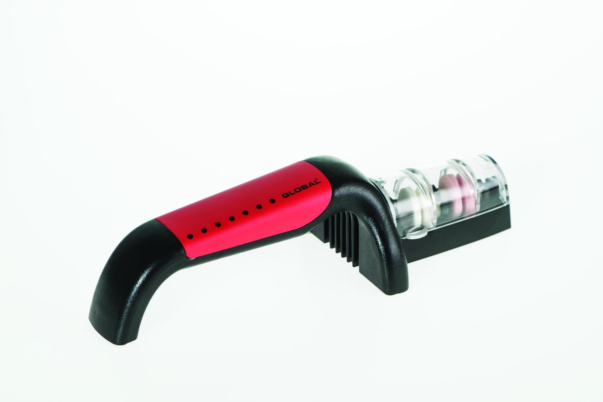 Global - 2 Stage Ceramic Water Sharpener - Red Knife Sharpeners & Accessories The Cooks Kitchen 