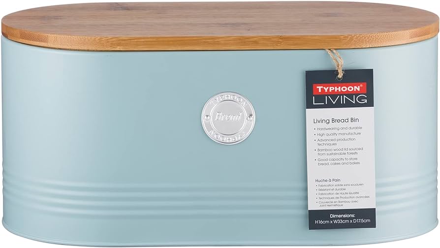 Typhoon Living Bread Bin 16x33x17.5cm Blue