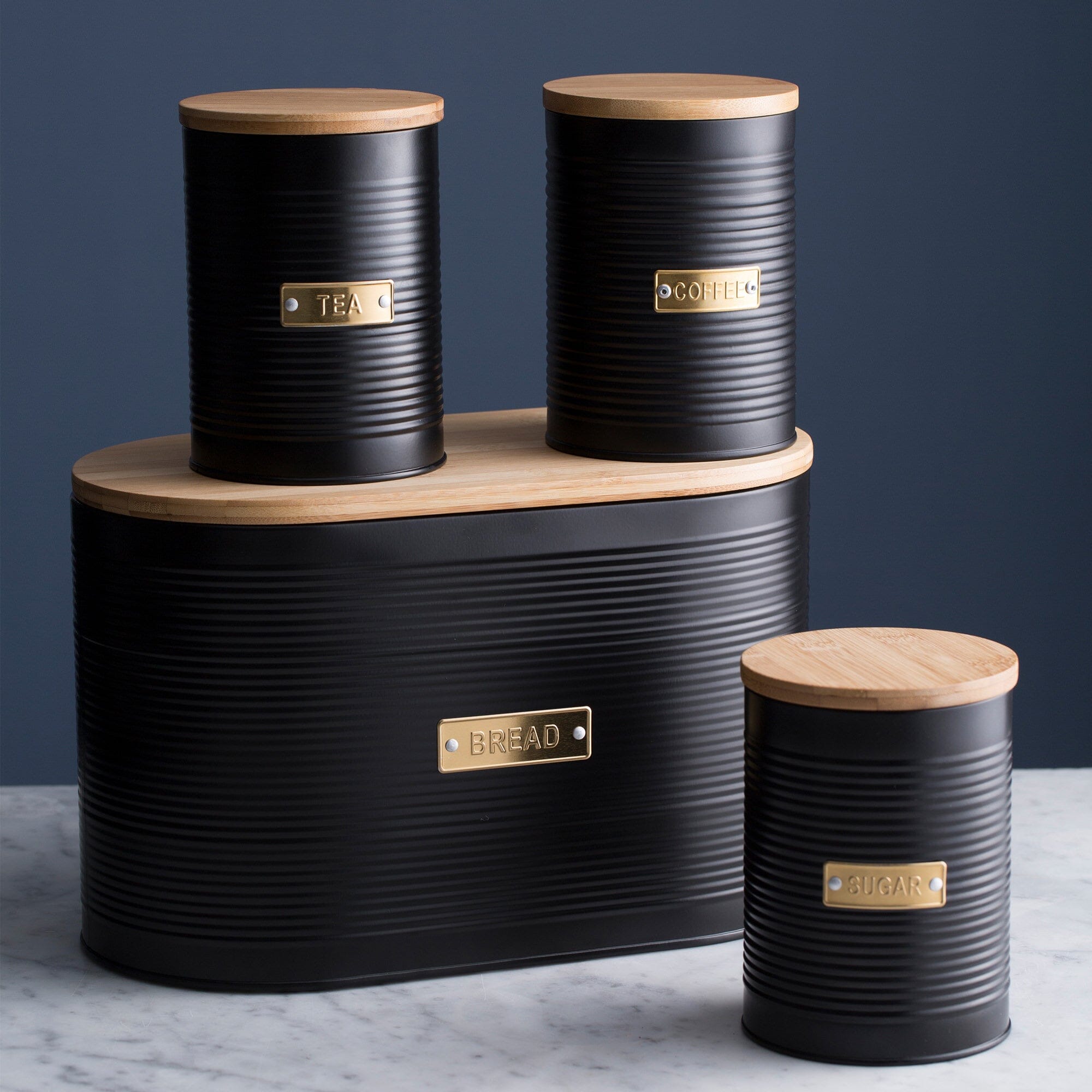 Typhoon Living Tea Canister 1.4l Black Sugar, Coffee & Tea The Cooks Kitchen 