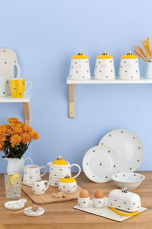 Price & Kensington Sweet Bee Tea Bag Holder 9.8cm Tea Storage The Cooks Kitchen 