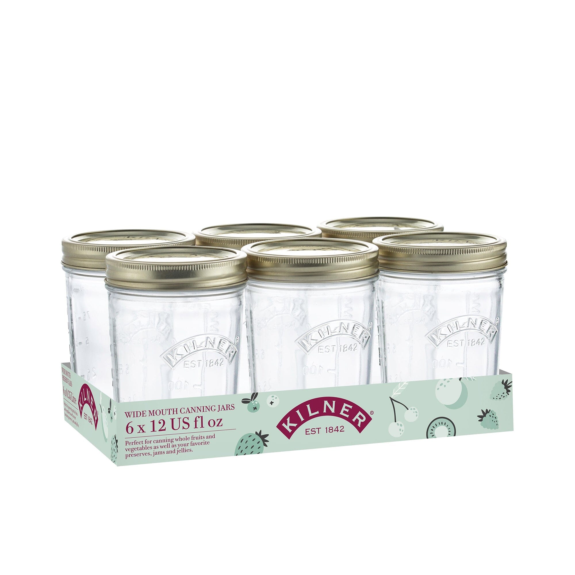 Kilner Wide Mouth Preserving Set/6 350ml Preserving Jars The Cooks Kitchen 