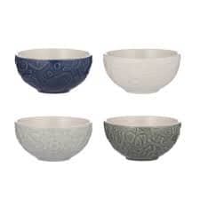 Mason Cash Nautical Set 4 Prep Bowls 10cm Mixing Bowls The Cooks Kitchen 
