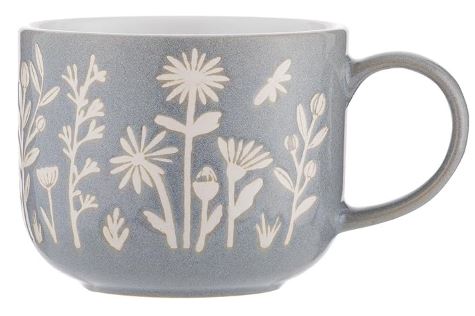 Mason Cash In The Meadow Stoneware Blue Daisy Mug, 400ml