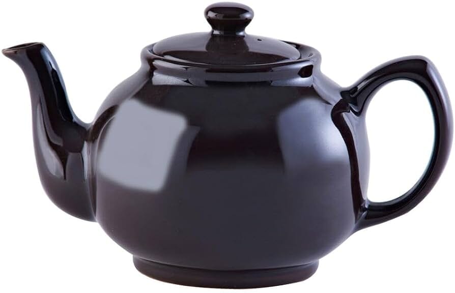 Price & Kensington Teapot 6 Cup Black Ceramic Teapots The Cooks Kitchen 