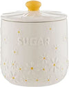 Price & Kensington Daisy Sugar Jar Ceramic Hand Painted Flower 700ml