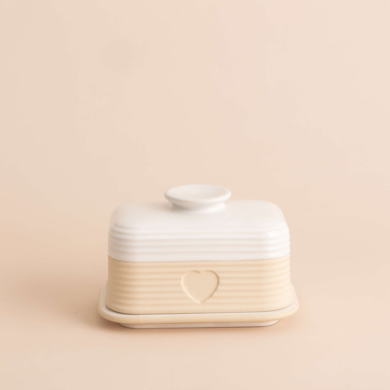Mason Cash Rustic Charm Butter Dish - 10x15.6x10.6cm