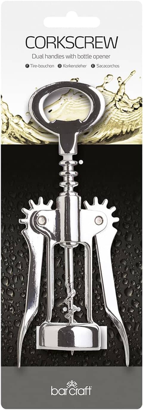 Barcraft Double Wing Corkscrew Openers & Stoppers The Cooks Kitchen 