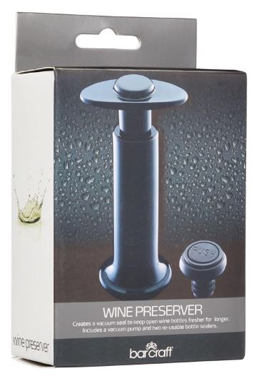 Barcraft Wine Pump Stopper