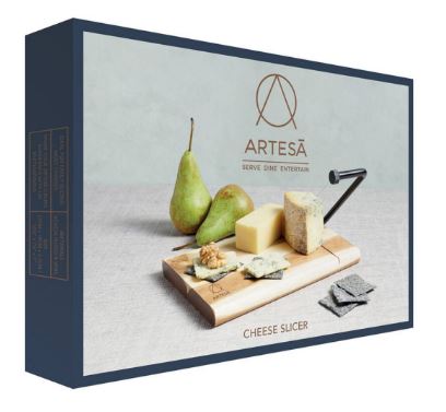 Artesa Traditional Cheese Board Slicer, 27x19cm, Gift Boxed