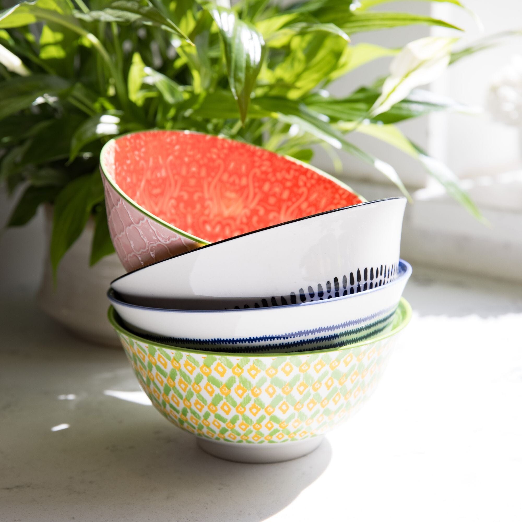 Mikasa Does It All Bowl - Red Demask Bowls The Cooks Kitchen 
