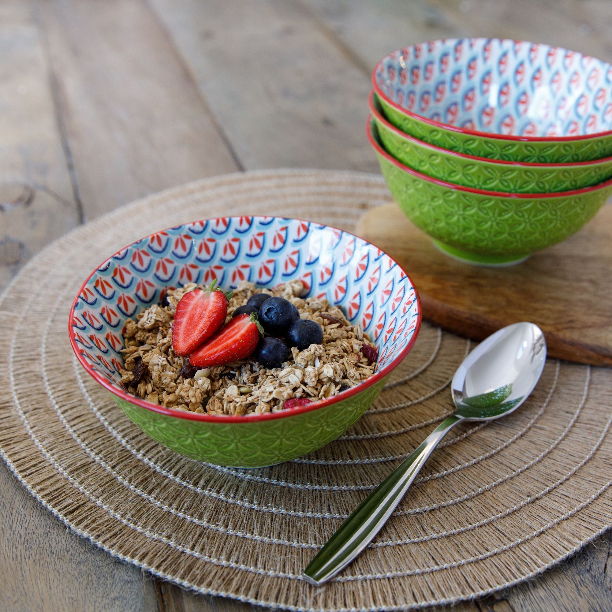 Mikasa Does It All Bowl - Geometric Line 15.7cm