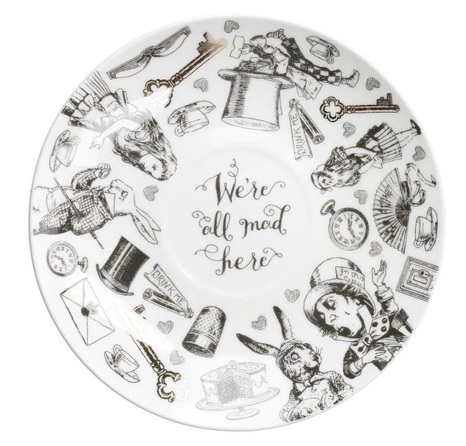 Mikasa X Victoria And Albert Alice In Wonderland Cup And Saucer 210ml Mugs - Cups & Saucers The Cooks Kitchen 