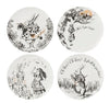 Mikasa X Victoria And Albert Alice In Wonderland Set Of 4 Side Plates