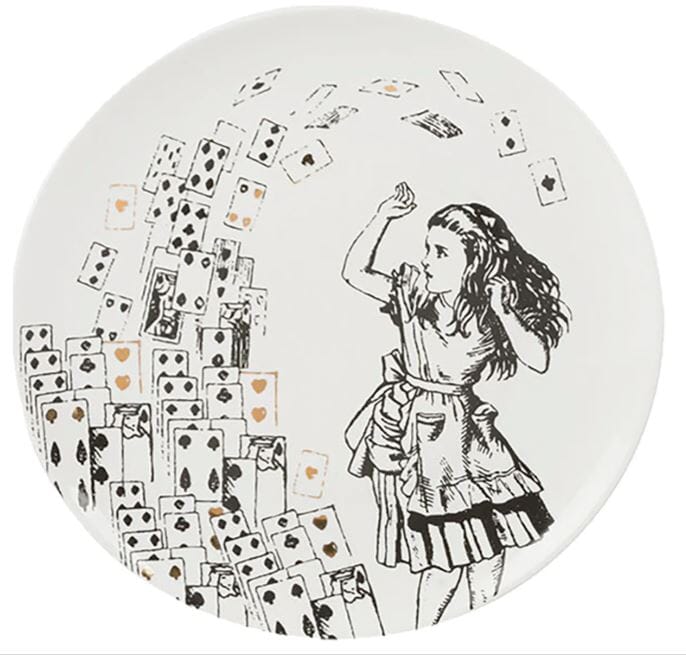 Mikasa X Victoria And Albert Alice In Wonderland Set Of 4 Side Plates Side Plates The Cooks Kitchen 