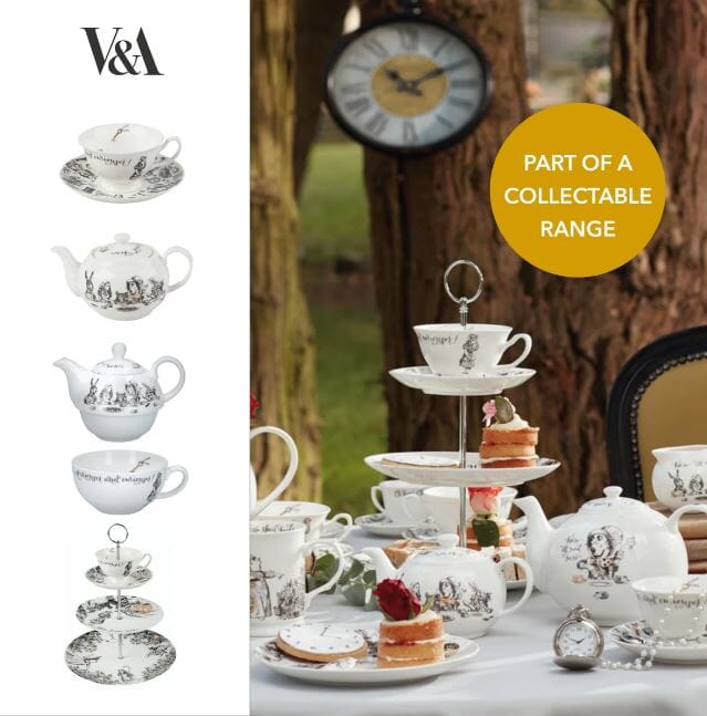 Mikasa X Victoria And Albert Alice In Wonderland 3 Tier Cake Stand Cake Plates & Stands The Cooks Kitchen 