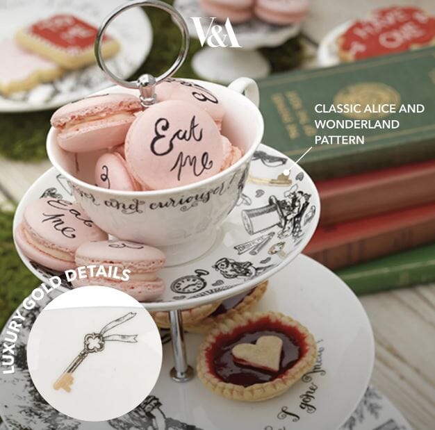 Mikasa X Victoria And Albert Alice In Wonderland 3 Tier Cake Stand Cake Plates & Stands The Cooks Kitchen 