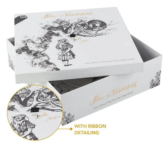 Mikasa X Victoria And Albert Alice In Wonderland 3 Tier Cake Stand Cake Plates & Stands The Cooks Kitchen 