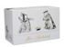 Alice In Wonderland Set Of 2 Clear Glass Tumblers, 350 Ml