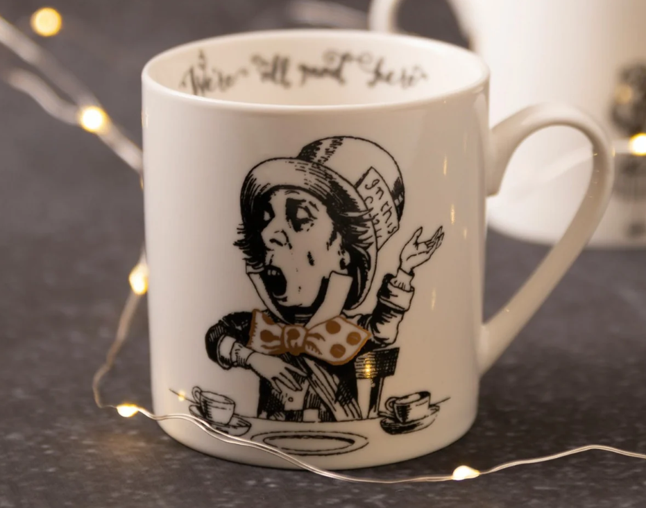 Victoria & Albert Alice In Wonderland Can Mug, Mad Hatter, 350ml, Gift Boxed