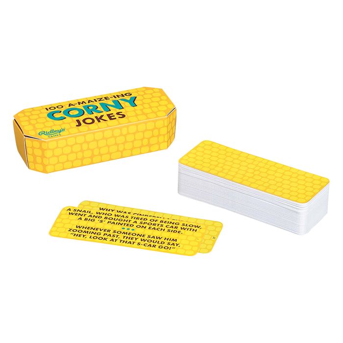 Ridleys 100 Corny Jokes Yellow 13x6x3.5cm