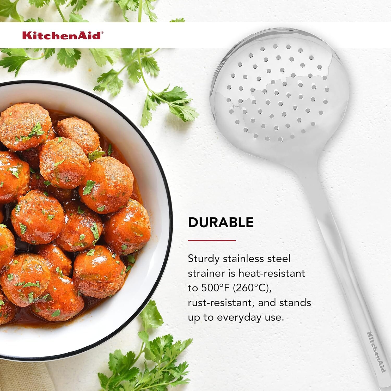 Kitchenaid Premium Strainer S/s Whisks, Funnels & Colanders The Cooks Kitchen 