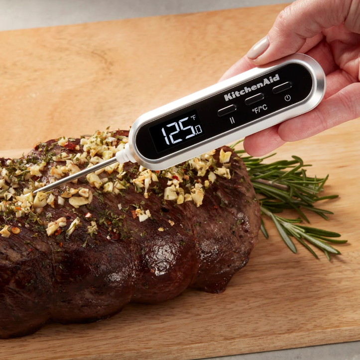 Kitchenaid Backlit Digital Instant Kitchen Thermometer, -20° To 250°c Range In Black