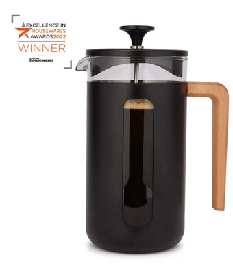La Cafetiere Pisa 8 Cup Cafetiere - Black And Wood