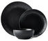 Mikasa Jardin Midnight 12-piece Stoneware Dinner Set - Black