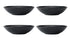 Mikasa Jardin Midnight 4-piece Stoneware Pasta Bowl Set - Black