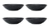 Mikasa Jardin Midnight 4-piece Stoneware Pasta Bowl Set - Black Bowls The Cooks Kitchen 