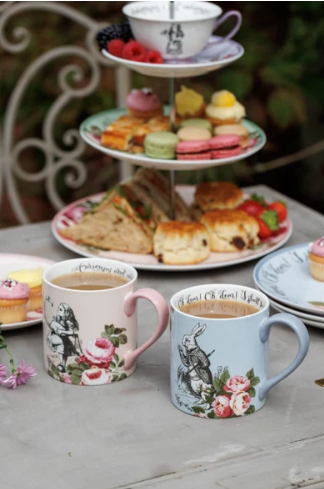 Mikasa V&a Alice His & Hers Mugs Bone China 380ml 2pc